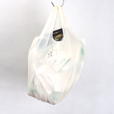 Saco de compras de plástico biodegradável para mercearia T-shirt frutas
