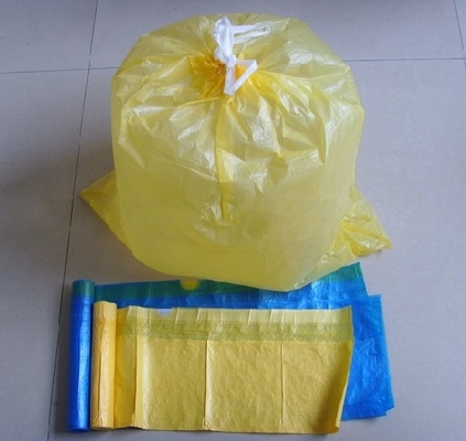 Impressão Offset Drawstring Sacos de Lixo para Liner de Lixo em 5-50 Mic espessura