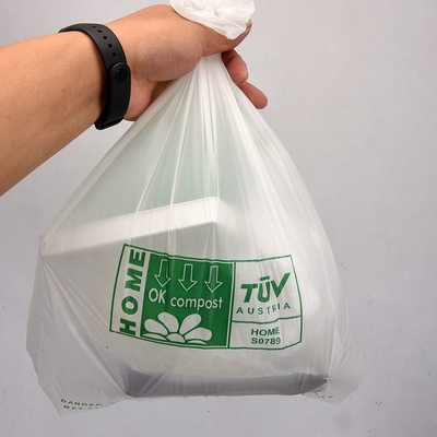 Saco Quadrado Biodegradável PP Vestido de Plástico Saco de Compras para Supermercado Personalizado