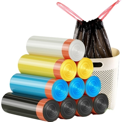 Design personalizado Eco Friendly Drawstring Bin Liner para gestão de resíduos pesados