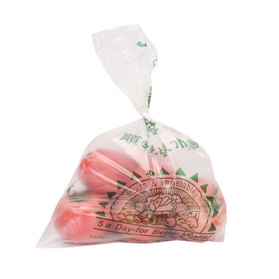 Material de conveniência de sacos de plástico de HDPE/LDPE/LLDPE para alimentos domésticos nos supermercados