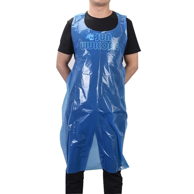 HONGCHENG Avental descartável LDPE/HDPE com caixa acessível e conveniente