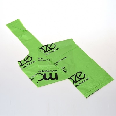 Sacos de lixo verde feitos de amido de milho modificado para uso doméstico