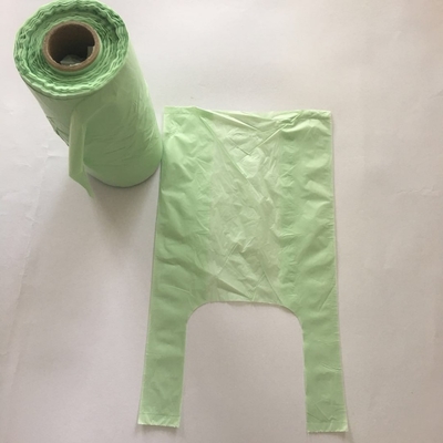 Saco biodegradável de cocô de cão ecológico de espessura de 12 a 50 micrômetros com certificado de compostagem OK