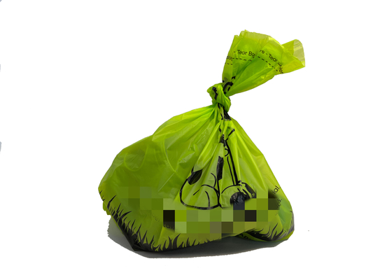 Saco biodegradável de cocô de cão ecológico de espessura de 12 a 50 micrômetros com certificado de compostagem OK