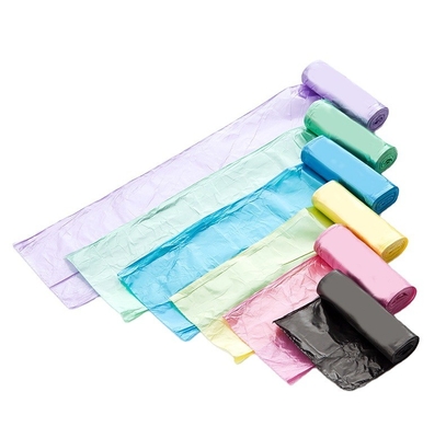 Bolsa de plástico de boca plana colorida para escritório e hotel até mesmo desenho de rolos em várias cores