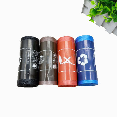 Saco de plástico biodegradável PBAT/PLA/amido com cor verde e tamanho personalizável