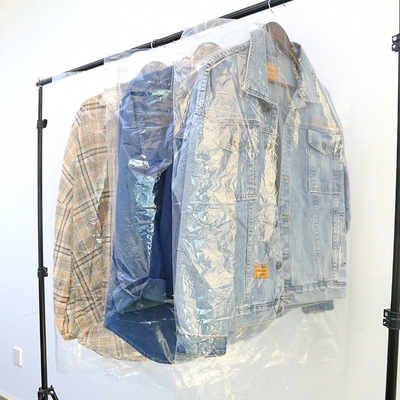 SACO DE VESTIMENTO para armazenamento Saco de poeira transparente PE espessado reutilizável