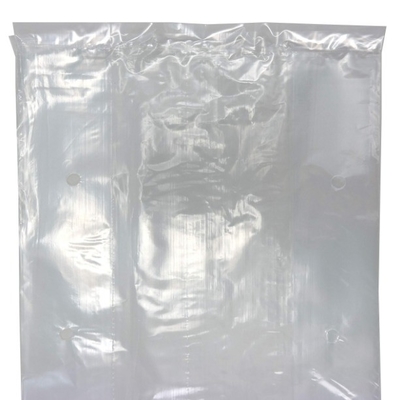 Saco de alface em PE seco de qualidade alimentar, ventilado em LDPE, transparente, não impresso, para distribuidor