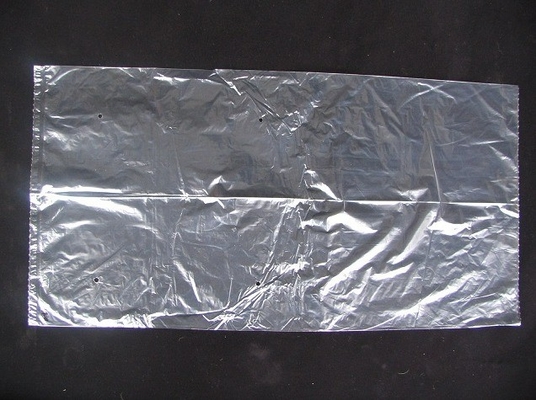 Saco de alface em PE seco de qualidade alimentar, ventilado em LDPE, transparente, não impresso, para distribuidor