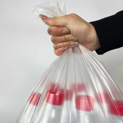 Saco de lixo de plástico de tipo rolante para uso doméstico com boca plana e ponto de ruptura