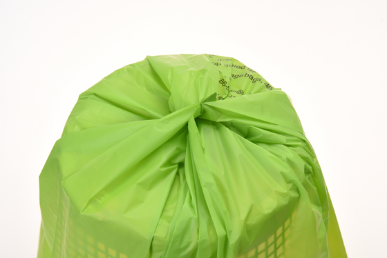Estrutura de material de 40% de Bioressource Verde Bolsas de compras de plástico reutilizáveis
