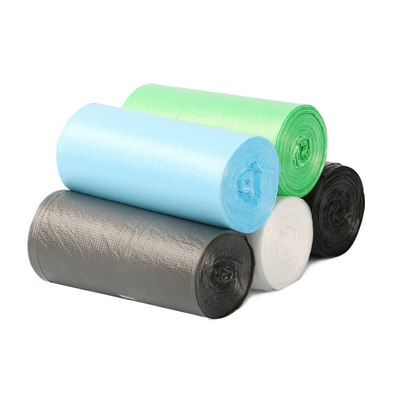 Resíduos domésticos e de escritório HDPE/LDPE/LLDPE Saco de lixo de boca plana descartável espesso