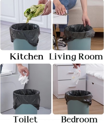 HDPE/LDPE/LLDPE Sacos de lixo portáteis descartáveis confortáveis e simples