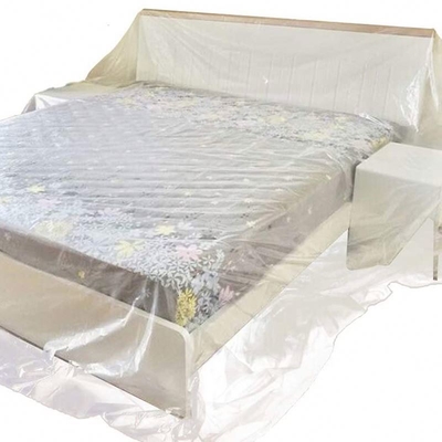 Sacos de lixo para proteção de plástico estilo dropcloth PE material à prova de poeira coberturas de sofá
