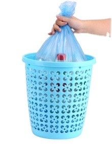 Sacos de lixo de plástico em rolos para uso doméstico com certificado de compostagem OK