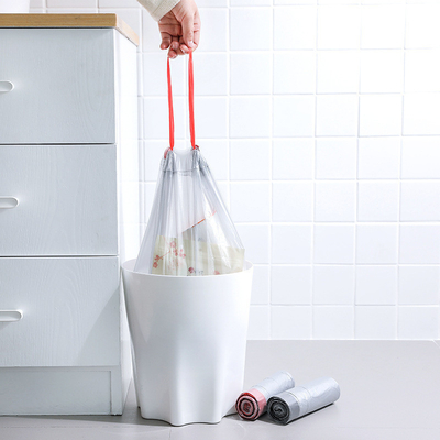 Revestimentos de plástico de cordas de tração sem perfume para latas de lixo de escritório