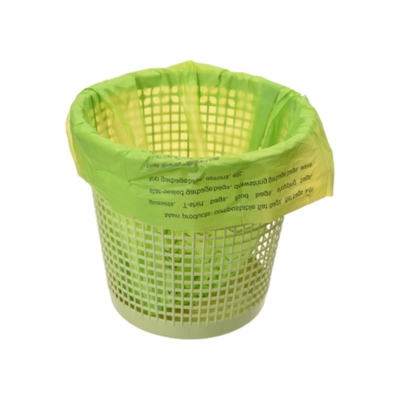 Encomenda personalizada Sacos de plástico biodegradáveis brancos e verdes