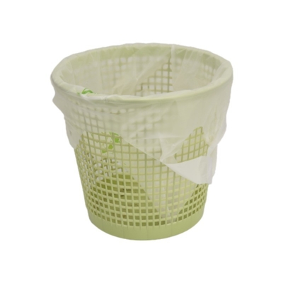 Encomenda personalizada Sacos de plástico biodegradáveis brancos e verdes