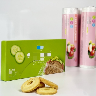 Saco de embalagem de alimentos em plástico biodegradável PE em rolo para proteção clara e fresca
