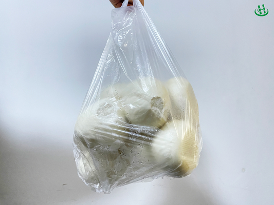 Sacos de HDPE transparentes para vegetais Resistentes à rasgadura Sacos de plástico de HDPE/LDPE/LLDPE para supermercados