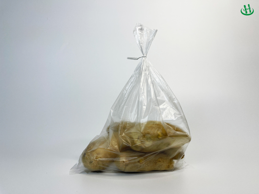 Sacos de HDPE transparentes para vegetais Resistentes à rasgadura Sacos de plástico de HDPE/LDPE/LLDPE para supermercados