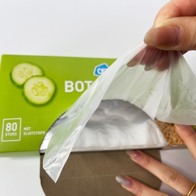 Sacos de HDPE transparentes para vegetais Resistentes à rasgadura Sacos de plástico de HDPE/LDPE/LLDPE para supermercados