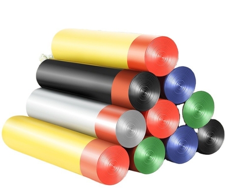 Logotipo personalizado HDPE/LDPE/LLDPE Sacos de lixo de plástico de corda de tração