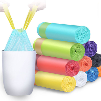 Limpeza doméstica e de escritório OK Compost Certificado HDPE Rolo de sacos de lixo