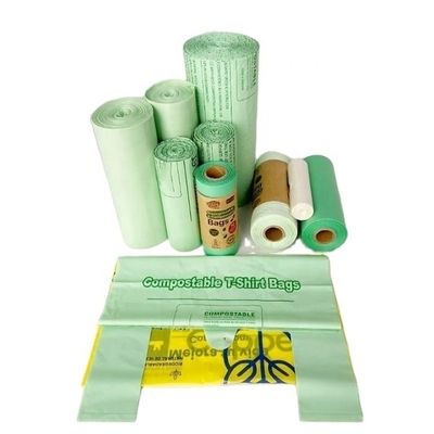 Resíduos de lixo Sacos de plástico biodegradáveis compostáveis com PBAT/PLA/amido