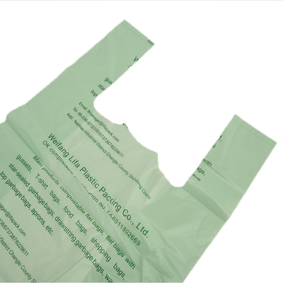 Resíduos de lixo Sacos de plástico biodegradáveis compostáveis com PBAT/PLA/amido