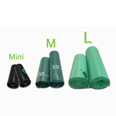 3 galões biodegradável compostável reciclagem sacos de lixo de cozinha solução ecológica