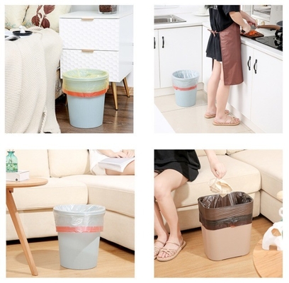 Saco de lixo com corda de fecho automático HDPE/LDPE/LLDPE/MDPE