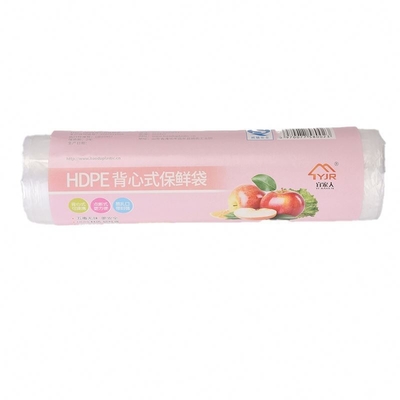 Sacos de plástico transparente de cor bege em rolos para proteção da frescura de qualidade alimentar para uso doméstico, a granel