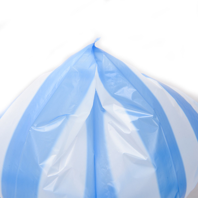 Saco de lixo portátil de colete espesso preto para produtos domésticos de design personalizado