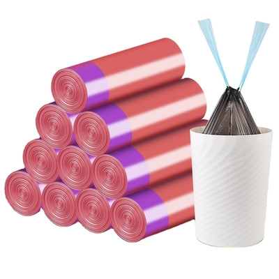 Saco de lixo de plástico biodegradável, compostável e personalizado em rolos com amostras disponíveis