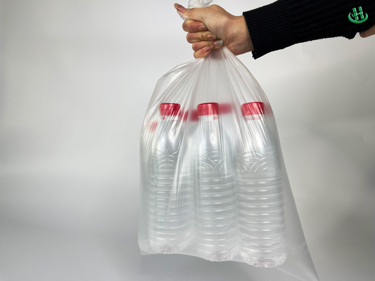 Saco de plástico espessado para uso doméstico 5-100 mic Espessura de colete de quatro cores Seleção de lixo
