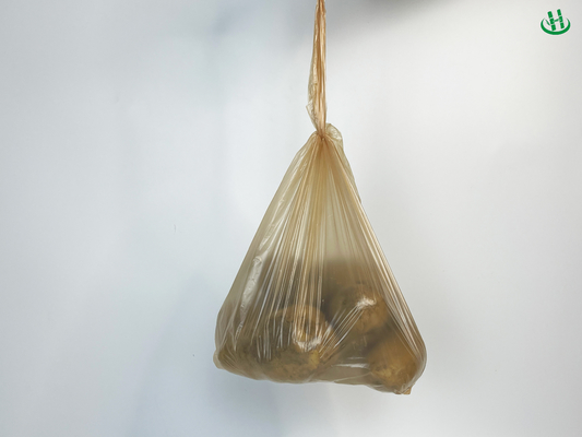 Saco perforado respirável para frutas e vegetais, saco de plástico espesso branco transparente