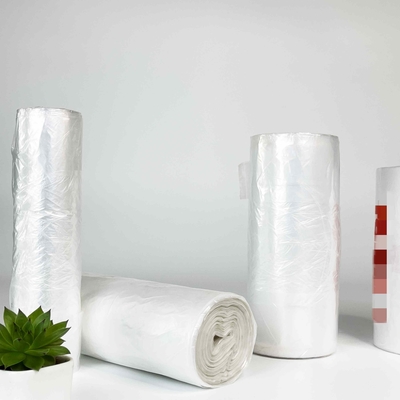 Saco de lixo de tipo colete para produtos domésticos HDPE/LDPE/LLDPE Saco de plástico preto descartável
