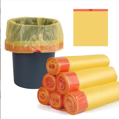 HDPE/LDPE/LLDPE/MDPE Saco de lixo de corda de tração para cozinha Sala de estar Banheiro personalizado