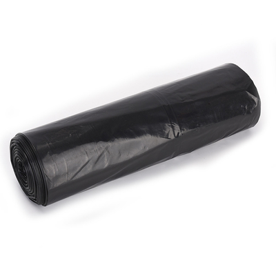 Promoção de construção saco de lixo de 55 galões HDPE com corda de gravata e corda de tração