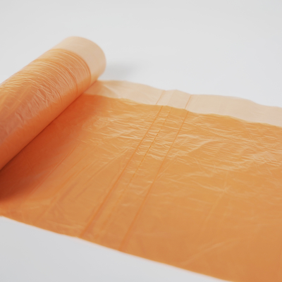 Saco de lixo descartável de HDPE colorido com fecho com corda de tração