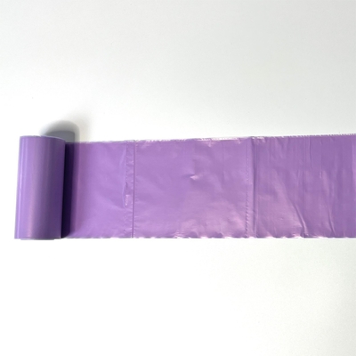 Impressão offset Manuseio da superfície Saco de lixo de plástico LDPE em rolo para latas de lixo bege