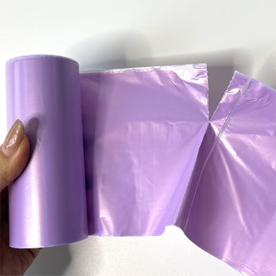 Impressão offset Manuseio da superfície Saco de lixo de plástico LDPE em rolo para latas de lixo bege