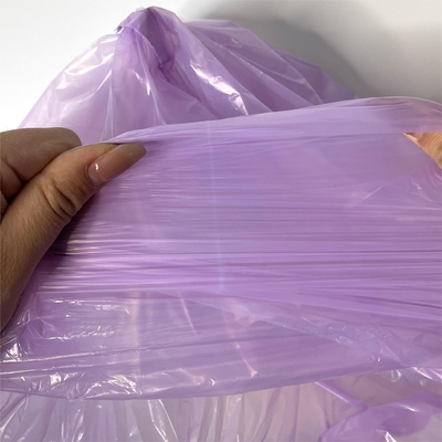 Impressão offset Manuseio da superfície Saco de lixo de plástico LDPE em rolo para latas de lixo bege