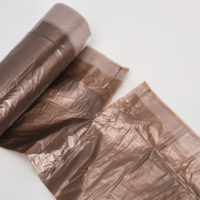 Sacos de lixo com corda de tração feitos de plástico HDPE