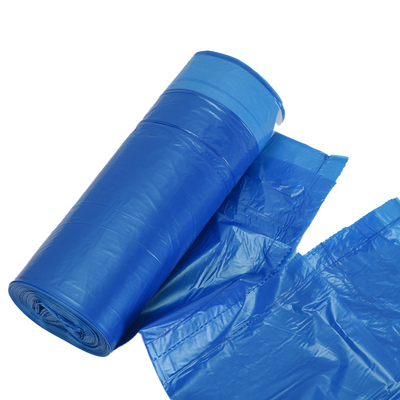 Sacos de lixo com corda de tração feitos de plástico HDPE