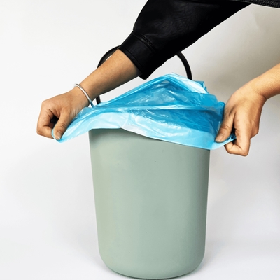 Saco de fundo quadrado Sacos de lixo para cozinha Lixo PE Saco de plástico biodegradável