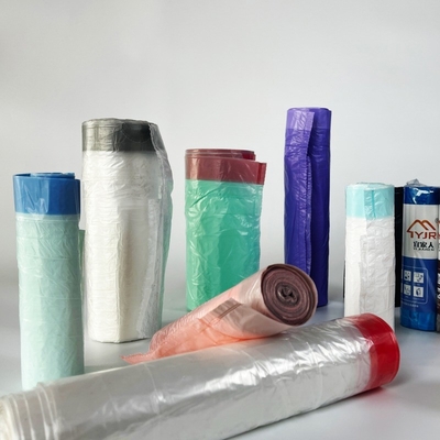 Sacos de lixo de plástico HDPE dobrados individualmente