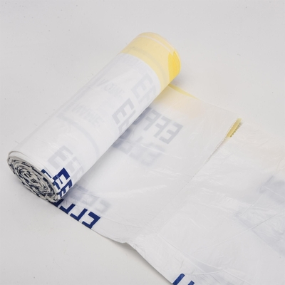 Saco de lixo de plástico de cor verde ou personalizada em rolos com espessura de 5-50 micrômetros